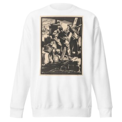 Vier dijkwerkers by Johannes Josephus Aarts Sweatshirt