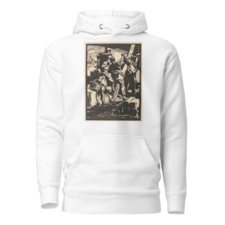 Vier dijkwerkers by Johannes Josephus Aarts Hoodie