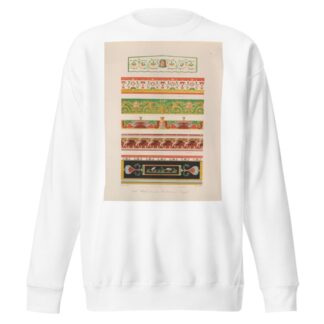Ornamente aller klassischen Kunst-Epochen nach den Originalien in ihren eigenthümlichen Farben Pl.086 by Wilhelm Zahn Sweatshirt