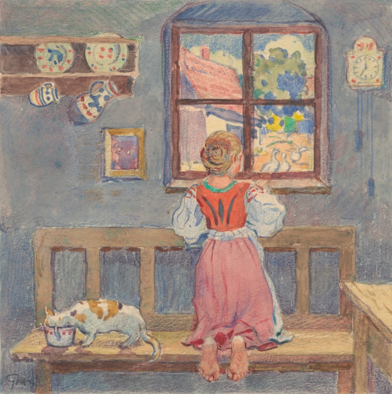 7. – View from the Window in the Room by Gustáv Mallý