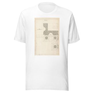 The geometrical plan of a design, of the Dorick order. by Andrea Pozzo T-Shirt