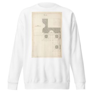 The geometrical plan of a design, of the Dorick order. by Andrea Pozzo Sweatshirt
