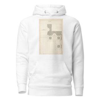 The geometrical plan of a design, of the Dorick order. by Andrea Pozzo Hoodie