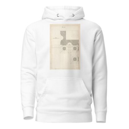 The geometrical plan of a design, of the Dorick order. by Andrea Pozzo Hoodie