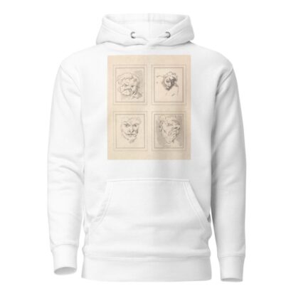 Characaturas by Leonardo da Vinci Pl.11 by Wenceslaus Hollar Hoodie