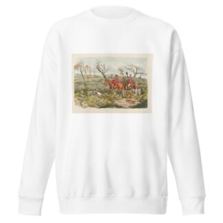 Fox hunting by Henry Thomas Alken Sweatshirt