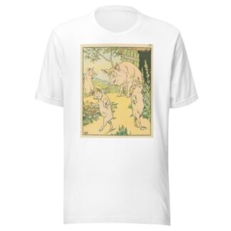 Four pigs by Leonard Leslie Brooke T-Shirt