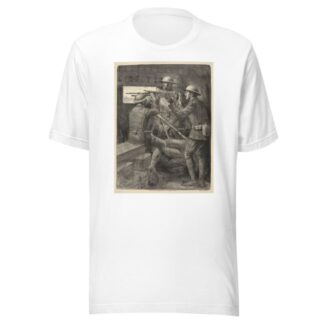 A machine gun emplacement in the old Verdun trenches by Lucien Jonas T-Shirt