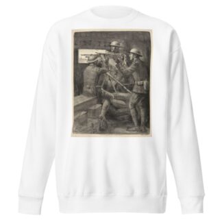 A machine gun emplacement in the old Verdun trenches by Lucien Jonas Sweatshirt