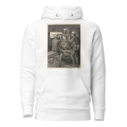 A machine gun emplacement in the old Verdun trenches by Lucien Jonas Hoodie