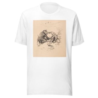 The wolf and the lamb fable by Thomas Nast T-Shirt
