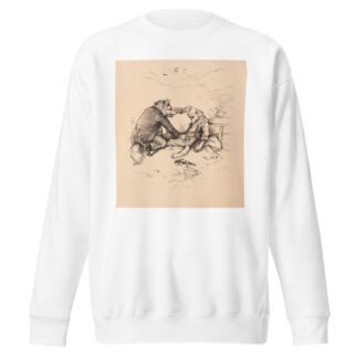 The wolf and the lamb fable by Thomas Nast Sweatshirt