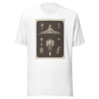Seven Designs For Jewelry, Including Large Pearl And Diamond Brooch. by Martin Gerlach T-Shirt