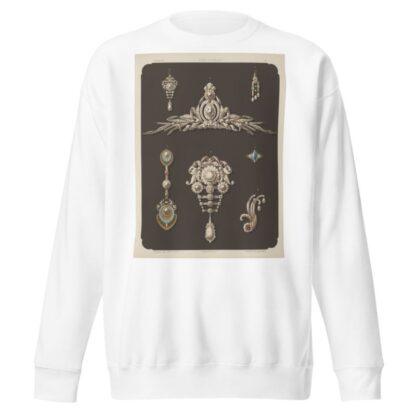 Seven Designs For Jewelry, Including Large Pearl And Diamond Brooch. by Martin Gerlach Sweatshirt
