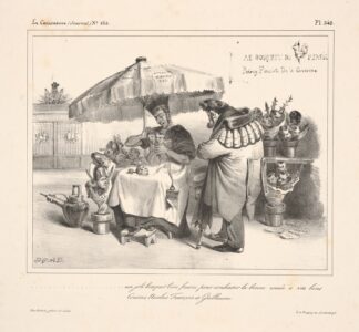 A beautiful bouquet well stocked to wish a happy new year to your good cousins, Nicholas-Francois and Guillaume by J. J. Granville