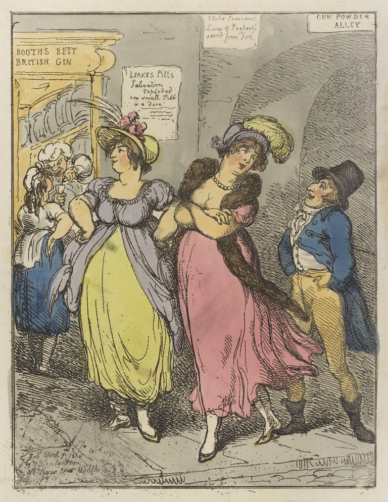 A brace of brimstones by Thomas Rowlandson