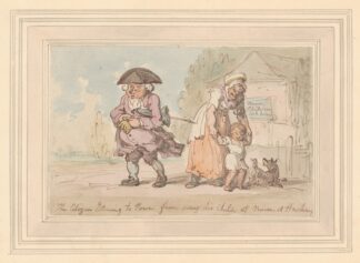 A citizen returning to town from seeing his child… by Thomas Rowlandson