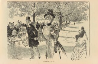 A Constitutional in the Park by Charles Dana Gibson