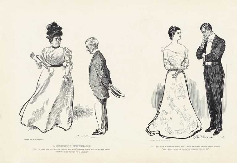 A continous performance by Charles Dana Gibson