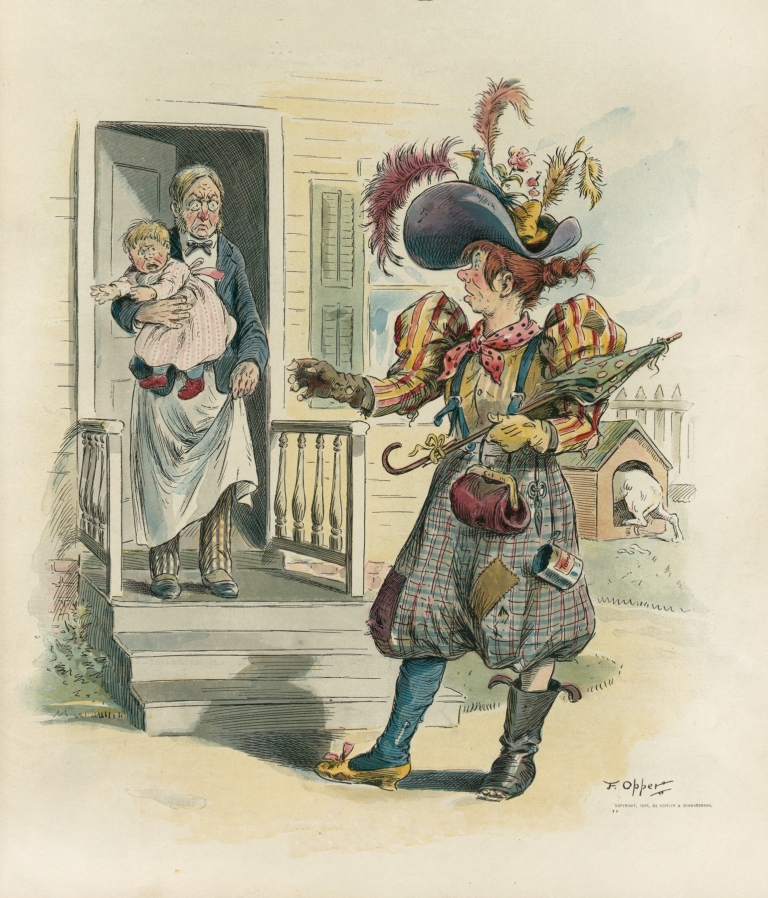 A.D. 1915 – with Puck’s apologies to the ‘coming woman’ by Frederick Burr Opper