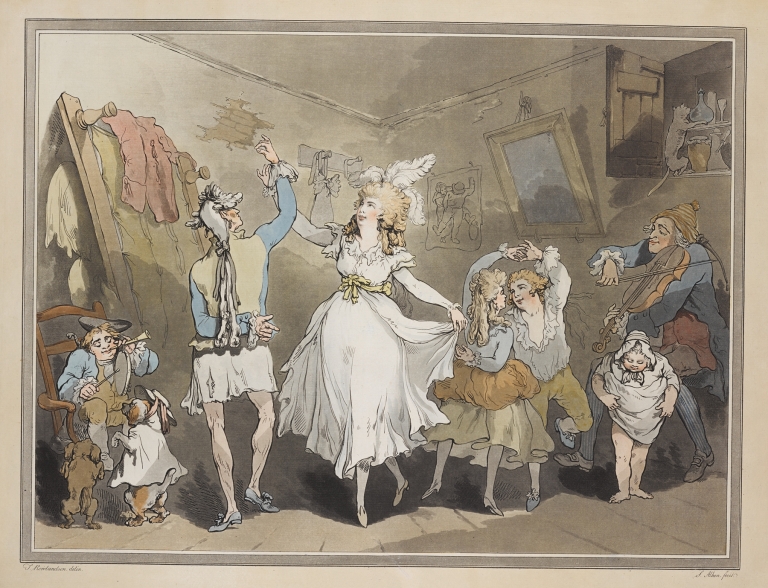 A French family by Thomas Rowlandson