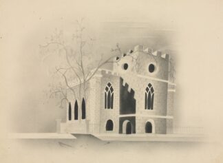 A Gothic Church by Moonlight by Mary Altha Nims