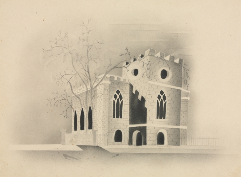 A Gothic Church by Moonlight by Mary Altha Nims