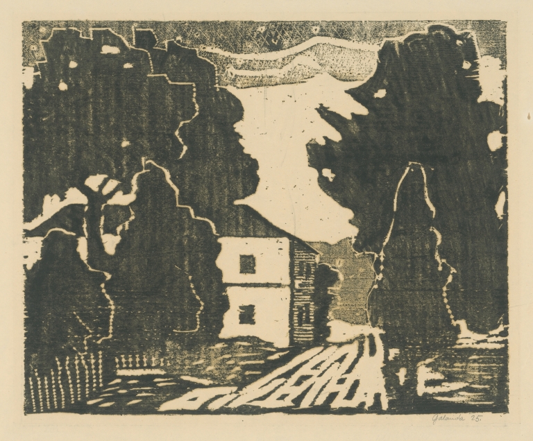 A House in the Alley by Mikuláš Galanda