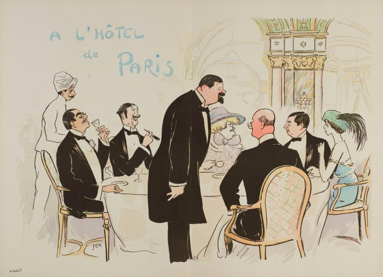 A l’Hôtel de Paris by Georges Goursat (Sem)