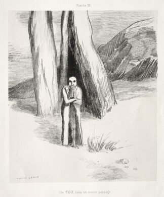 A Madman in a Dismal Landscape by Odilon Redon