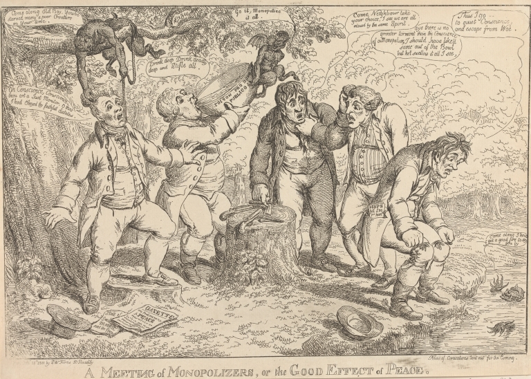 A Meeting of Monopolizers, or the Good Effect of Peace by Charles Williams