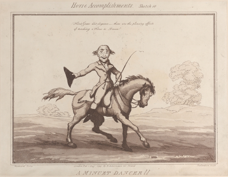 A Minuet Dancer !! by Thomas Rowlandson