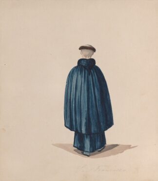 A monk from the order of St Francis viewed from behind by Francisco Fierro