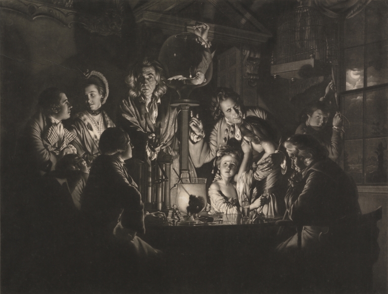 A Philosopher Shewing an Experiment on the Air Pump by Joseph Wright of Derby