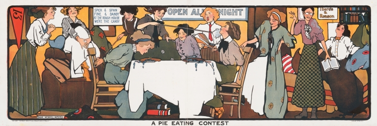 A pie eating contest by Sadie Wendell Mitchell