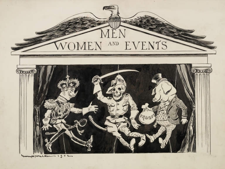 A puppet show entitled ‘Men, Women and Events’ by William Henry Walker