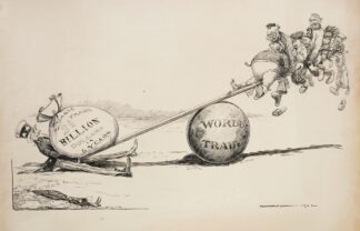 A see-saw with world trade as the fulcrum by William Henry Walker