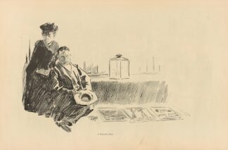 A Sidewalk Artist by Charles Dana Gibson