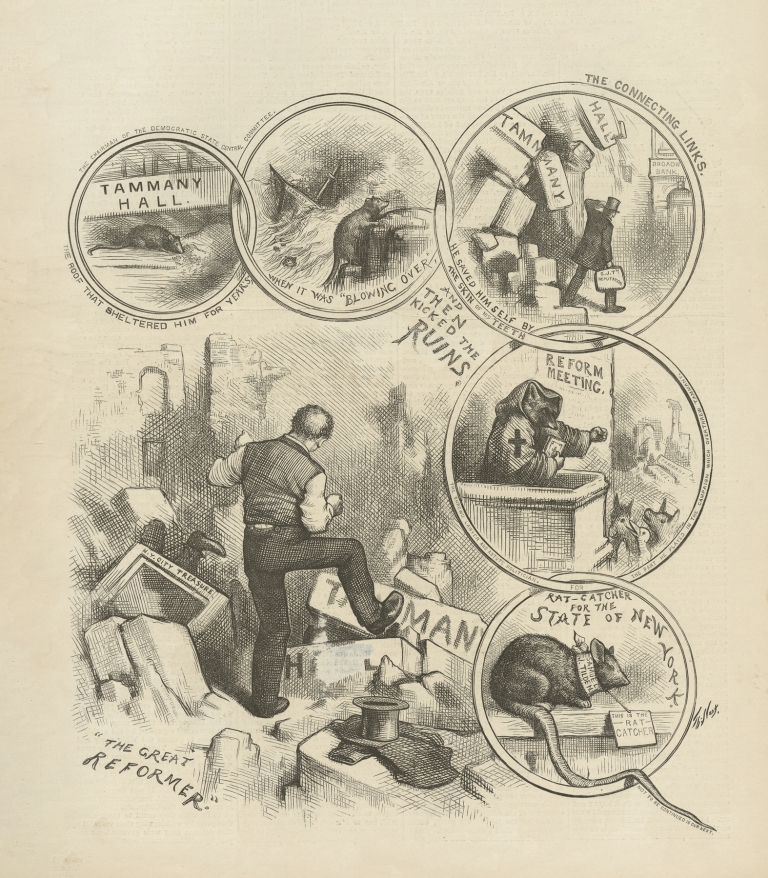 A Tammany rat by Thomas Nast
