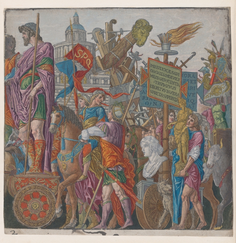 A Triumphal Chariot by Andrea Mantegna