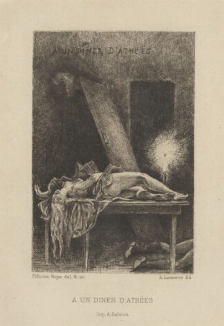 A un diner d’athées by Félicien Rops
