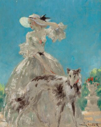 À Versailles by Louis Icart