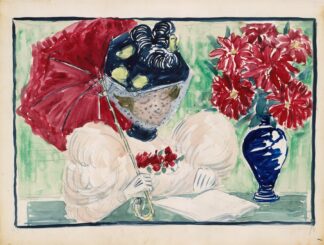 A Woman Reading a Book by Maurice Prendergast