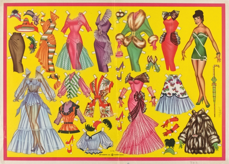 Aankleedpoppetje, ca. 1954-1955, Nr. 734 by Anonymous