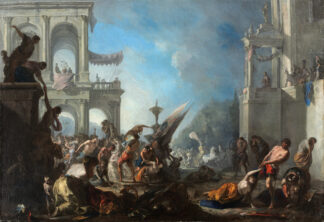 Abduction of The Sabine Women by Johann Heinrich Schönfeld