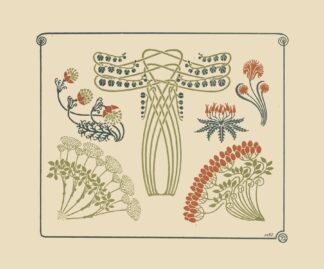 Abstract design based on tiny flowers. by Maurice Pillard Verneuil