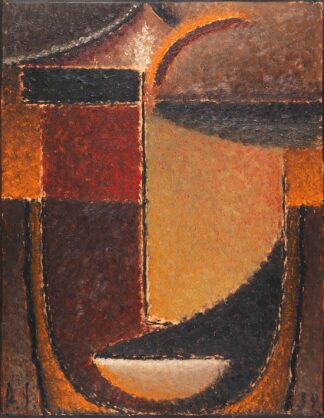 Abstrakter Kopf; Orient – Verhaltene Glut by Alexej von Jawlensky
