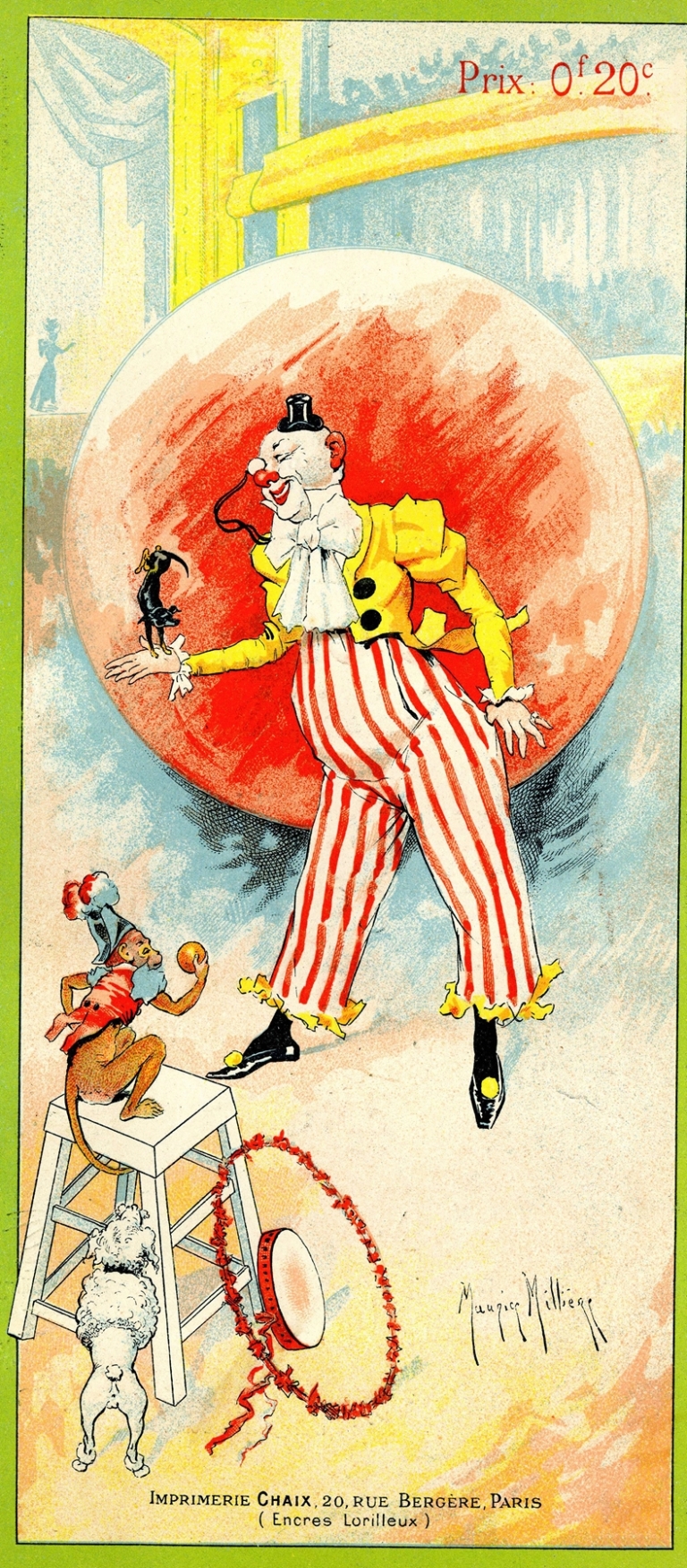 Affichette cirque by Maurice Milliere