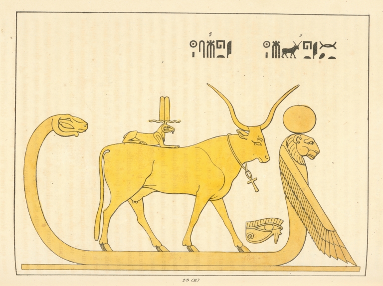 Aha, Ahi, Ahé ou Éhé [Ihet], la vache divine. by Léon-Jean-Joseph Dubois