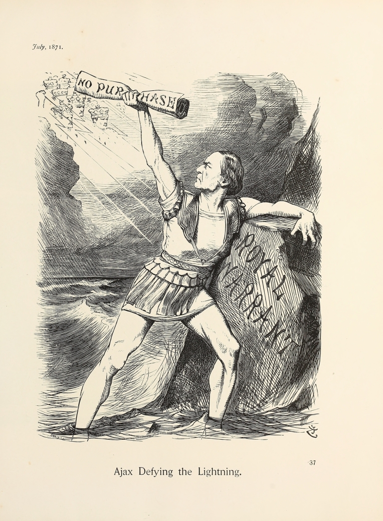 Ajax Defying the Lightning by Sir John Tenniel